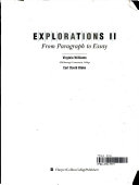 Explorations from paragraph to essay