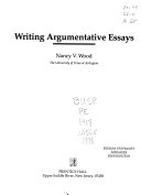Writing argumentative essays