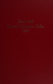 Essay and general literature index