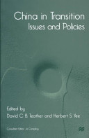 China in transition issues and policies