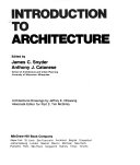 INTRODUCTION TO ARCHITECTURE