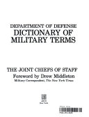 Department of Defense dictionary of military terms