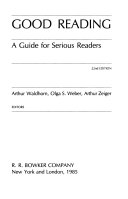 Good reading a guide for serious readers