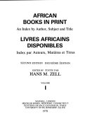 African books in print an index by author, subject and title