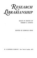 Research librarianship
