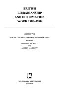 British librarianship and information work 1986-1990