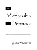 A.L.A. membership directory