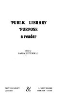 Public library purpose a reader