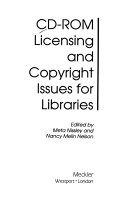 CD-ROM licensing and copyright issues for libraries