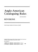 ANGLO-AMERICAN CATALOGUING RULES