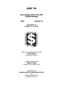The economics of information proceedings of the ... held 17-20 October 1994.