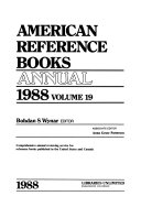 American reference books annual 1988