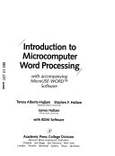 Introduction to microcomputer word processing with accompanying MicroUSE-WORD software