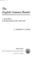The English common reader a social history of the mass reading public, 1800-1900