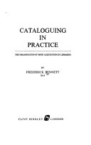 Cataloguing in practice the organisation of book acquisition in libraries