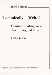 Technically - Write! COMMUNICATION FOR THE TECHNICAL MAN