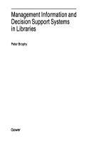 Management information and decision support systems in libraries