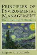Principles of environmental management