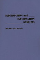 Information and information systems