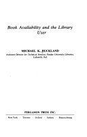 Book availability and the library user