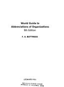 World guide to abbreviations of organizations