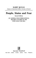 People, states and fear an agenda for international security studies in the post-cold war era