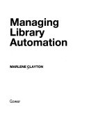 Managing Library Automation