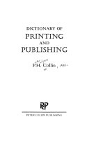 Dictionary of printing and publishing