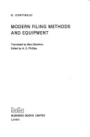 Modern filing methods and equipment