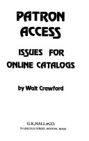 Patron access issues for online catalogs