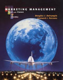Marketing management text and cases