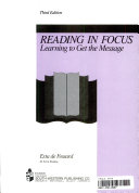 Reading in focus learning to get the message