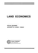 LAND ECONOMICS