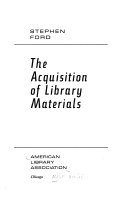 The acquisition of library materials