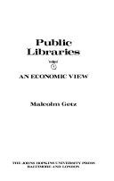 Public libraries an economic view