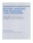 Report writing for business and industry