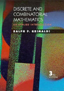 Discrete and combinatorial mathematics an applied introduction