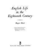 English life in the eighteenth century