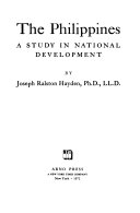 The Philippines a study in national development