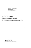 Basic principles and calculations in chemical engineering