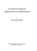 A guide to computer applications in the humanities