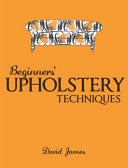 Beginners' upholstery techniques