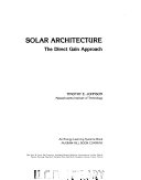Solar architecture the direct gain approach