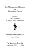 The Management of Libraries and Information Centers