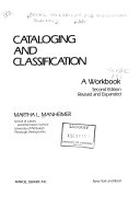 Cataloging and classification a workbook