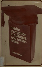 Reader instruction in colleges and universities an introductory handbook