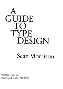 A guide to type design