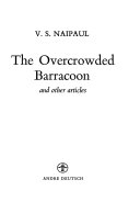 The overcrowded barracoon, and other articles