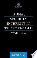China's security interests in the post-Cold War era