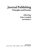 Journal Publishing principles and practice illian Page, Robert Campbell, Jack Meadows